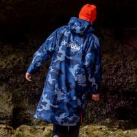 dryrobe Advance Long Sleeve Changing Robe - Blue Camo / Orange Extra Image 9 Preview